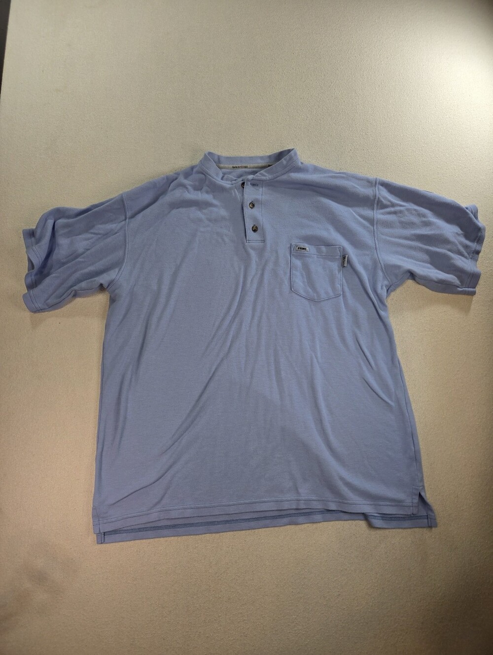 Tyndale FR Shirt Mens 2X Blue Henley FRMC 10 CAL HRC 2 Made USA Arc Rated